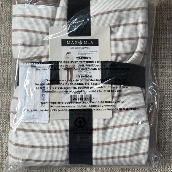 Max and Mia Ladies Waffle Knit Lounge Set New with Tags - Picture 5 of 5